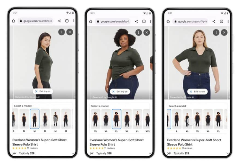 Google Lança Provador Virtual para Vestidos